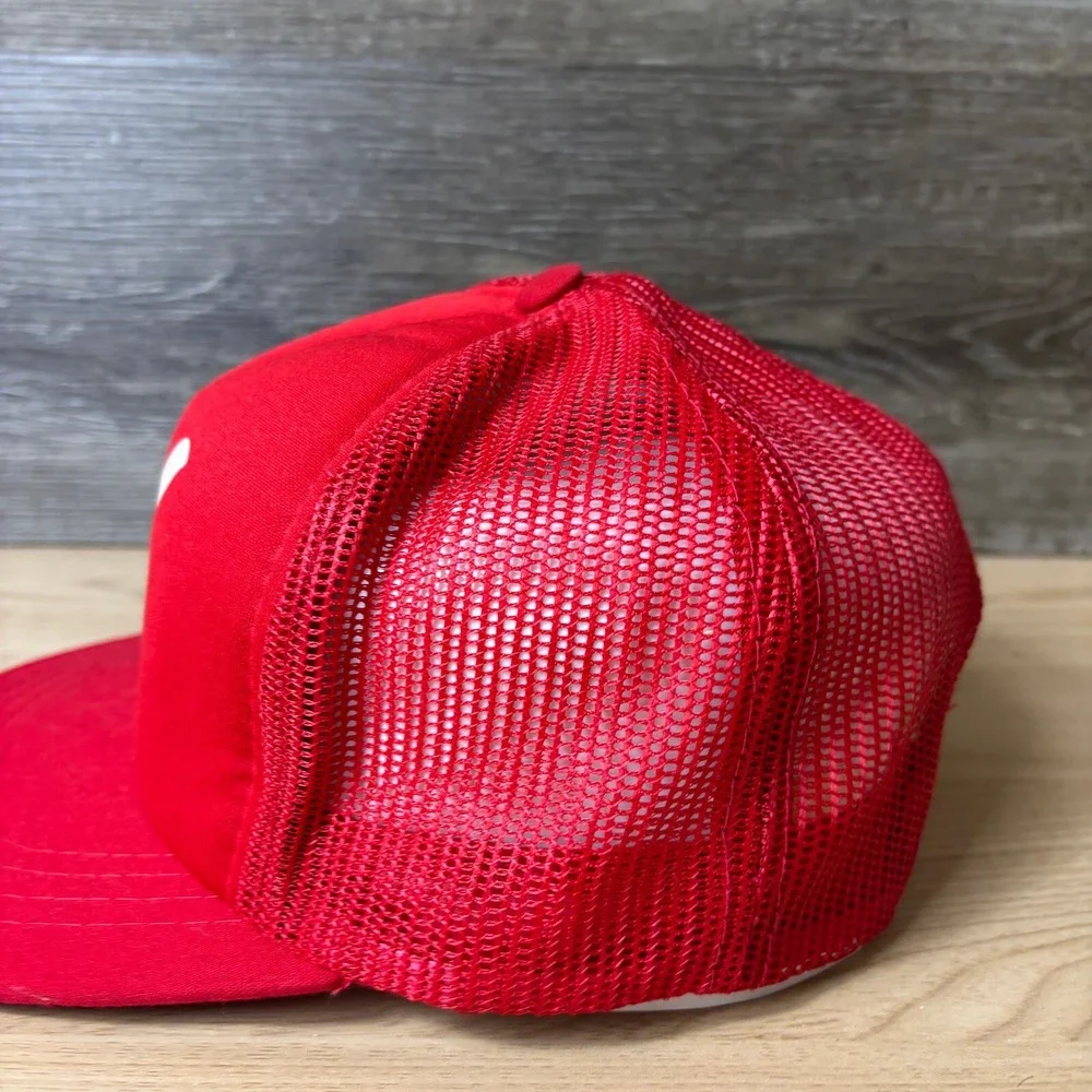 Vintage H Hat‎ Cap Snap Back Youth Red Letter H Trucker 90s